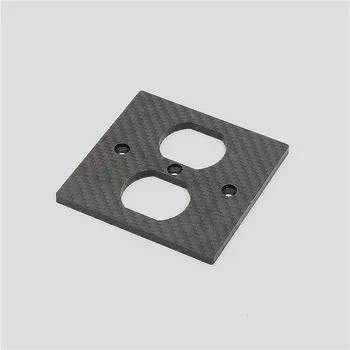 

1pc 3 Aerospace carbon fiber US power wall distributor socket for DIY audio hifi