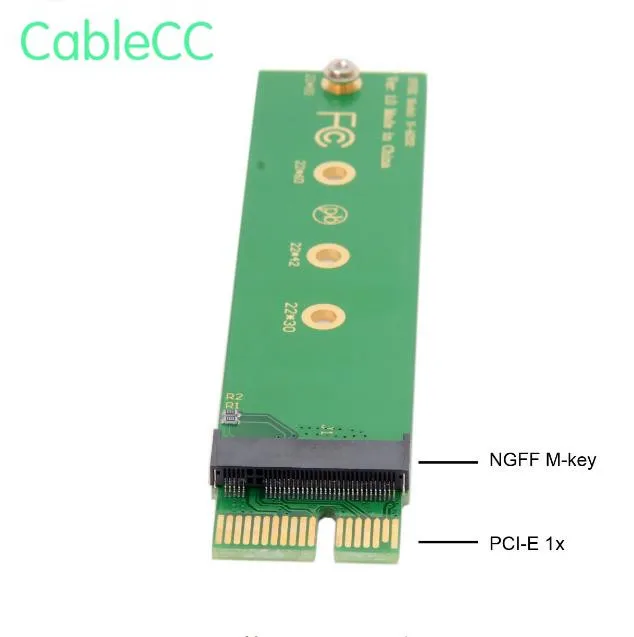 NGFF M key NVME AHCI SSD для PCI E 3 0 1x x1 Вертикальный адаптер XP941 SM951 PM951 960 EVO SSD|Компьютерные
