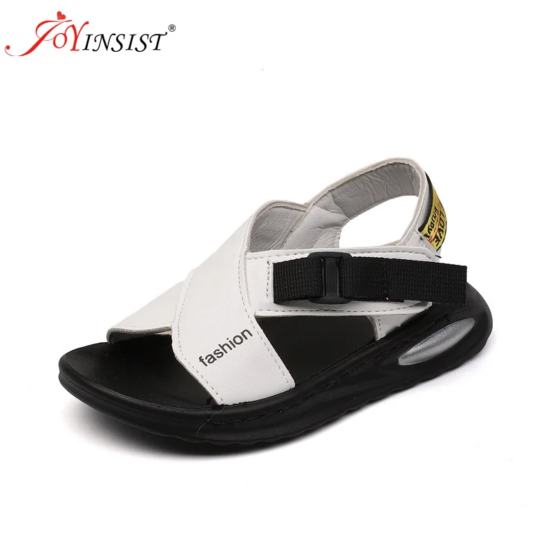 

Summer Children Shoes Close Toe Toddler Boys Sandals Leather Cut-outs Breathable Beach sandalia infantil Kids Shoe Comfort