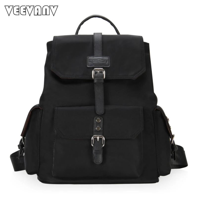 2017 Fashion Designer Leather Women Backpack School Backpacks for Girls Teenage Nylon Laptop Backpack Female Travel