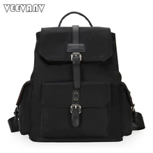 2017 Fashion Designer Leather Women Backpack School Backpacks for Girls Teenage Nylon Laptop Backpack Female Travel Shoulder Bag