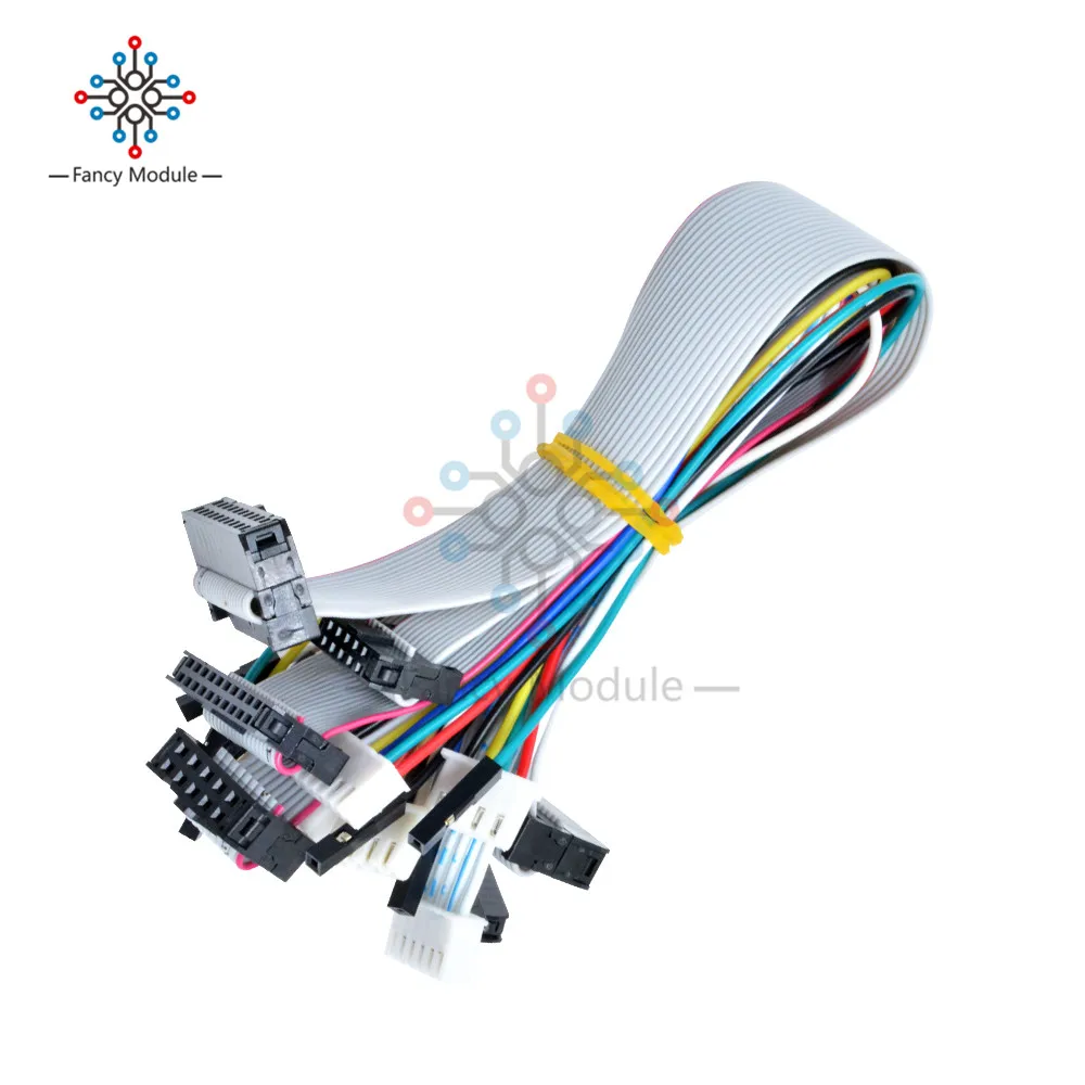 8 шт. 4P 6P 10P 20P Серый плоский кабель для передачи данных J-Link ARM плата адаптера 2,54 мм 2,00 мм длина 20 см XH2.54 до 20 см DuPont Line