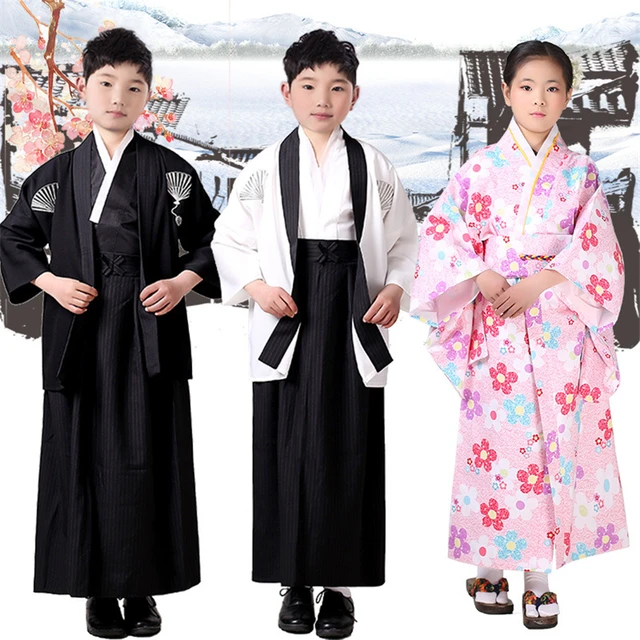 Japanese Style Suit for Boy Japanese Kimono Sets Children Clothes