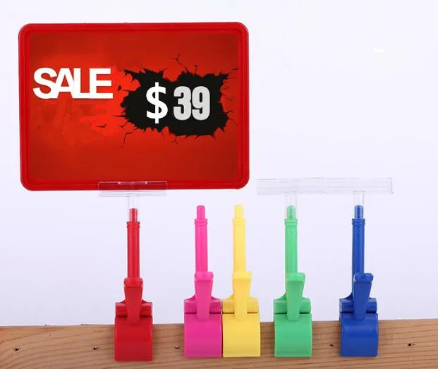 

10 Sets Supermarket pop advertising poster display stand rack A5 frame double-side display price tag Promotions card holder free