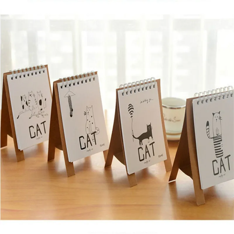 cartoon calendar 2016 mini table calendario cute cat baymax standup desk calendars
