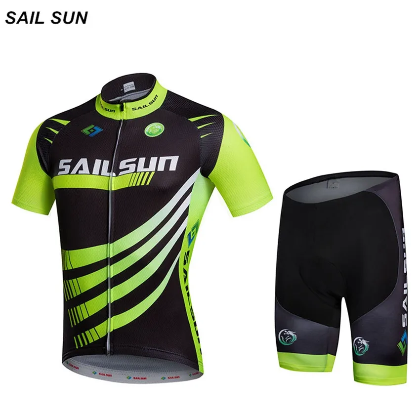 SAIL SUN Bike Cycling Clothing/Cycling Jersey Sets With Bib 2016 New Style Bicycle Summer Short Sleeve Outdoor Sportswear