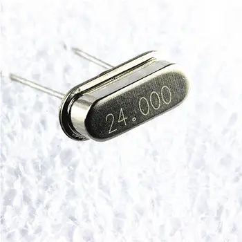 

50PCS 24 MHZ 24.000 MHZ DIP Crystal Oscillator HC-49S NEW diy electronics