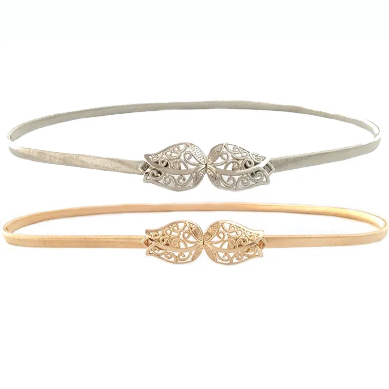

Seabigtoo Retro Elastic belts for women metal Waist Chain Women Belts female Hollow Out Skinny Apparel Accessories great gift