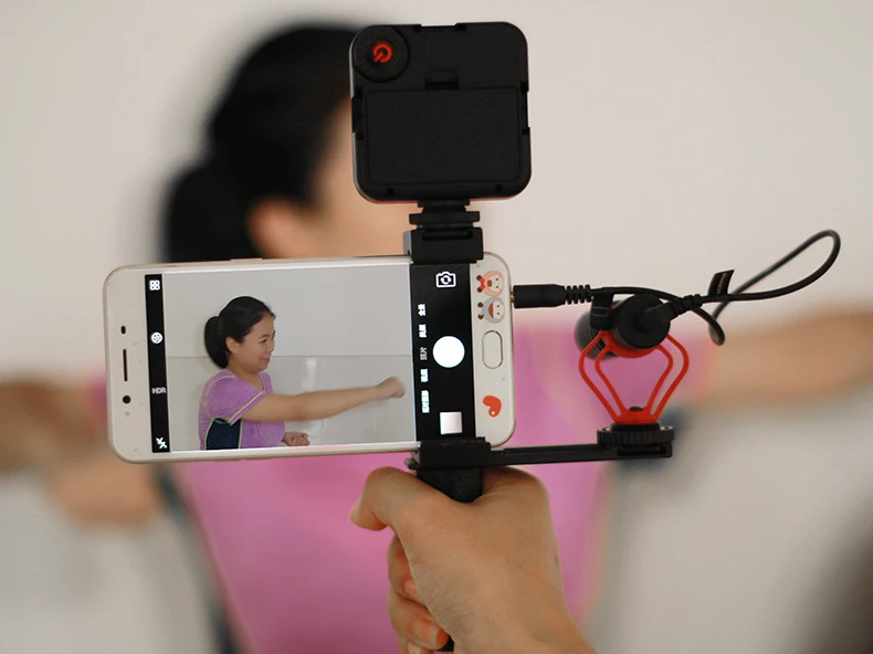 Ulanzi держатель для телефона видео штатив Гибкий вертикальный кронштейн крепление Горячий башмак настольная подставка для iPhone Youtube прямая потоковая Vlogging