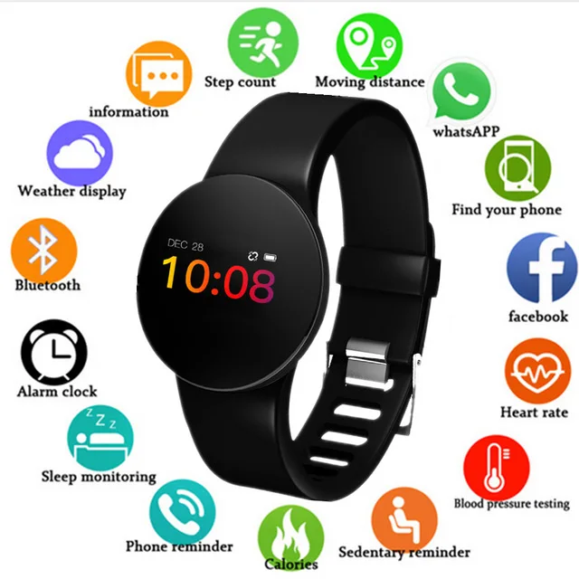 

Smart Watch Men Sport Led Digital Watches Bluetooth Fitness Tracker Heart Rate Monitor Smart WristBand Pedometer Sports Watches