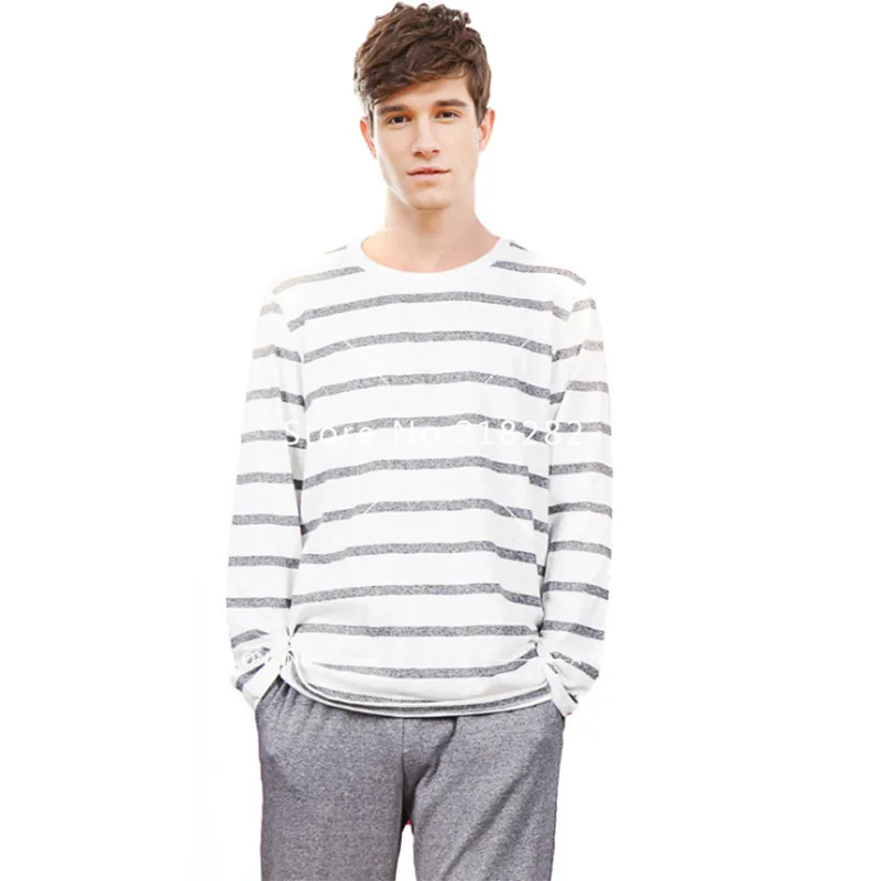 Brand men pajamas fashion robe sets clothing modal mens