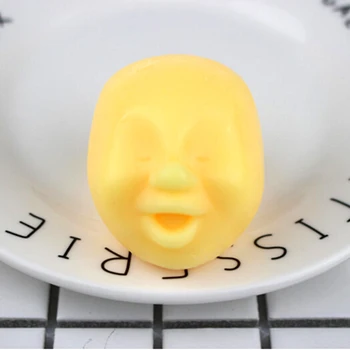 

1pc Resin Relax Doll Adult Stress Relieve Novelty Toys Child Anti-stress Ball Toy Human Face Emotion Vent Ball Toy Gift Randomly