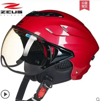 Супер светильник ZUES мотоциклетный шлем Capacete Da Motocicleta Cascos для мужчин и женщин мотоциклетный летний мотоциклетный шлем - Цвет: red