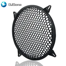 Araba ses hoparlör Subwoofer Grille Guard koruyucu kapak 6 inç siyah Metal örgü yuvarlak otomobil Subwoofer hoparlör kapağı