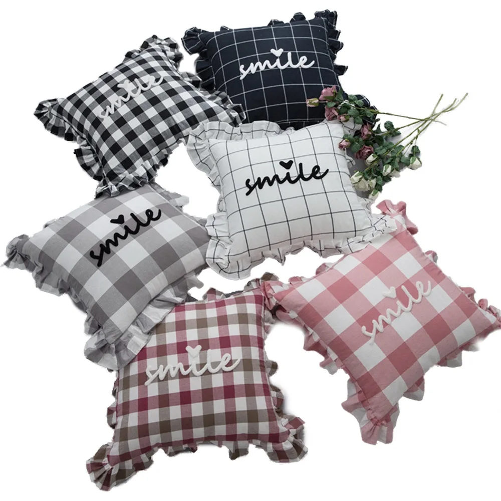 INS Style Washed Cotton Pillow Contains Inner Pillow Home Decoration