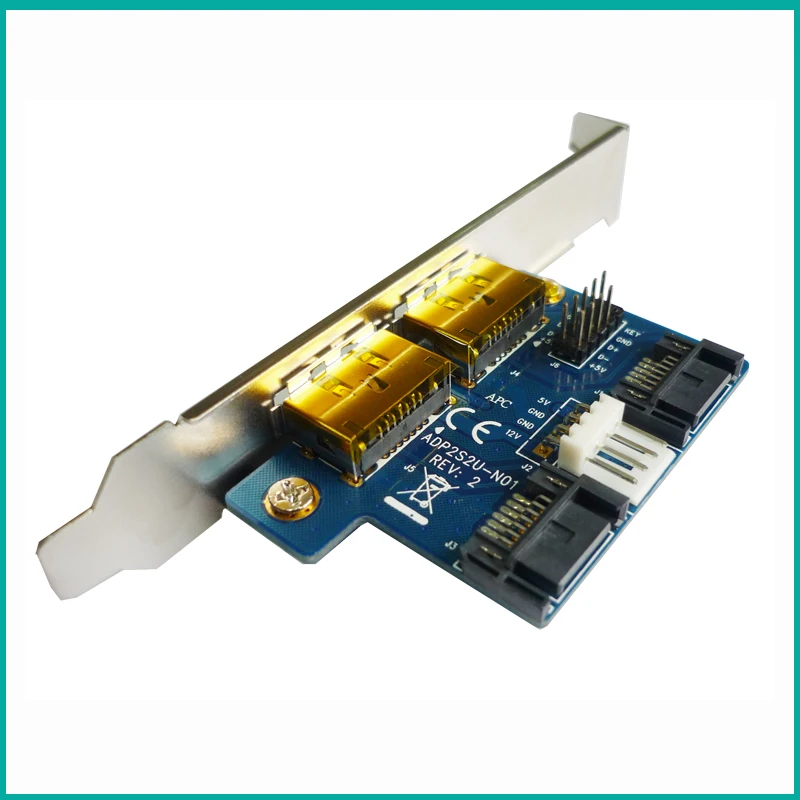 SATA to Power over eSATA Converter Card 2 SATA and 9Pin USB to Power