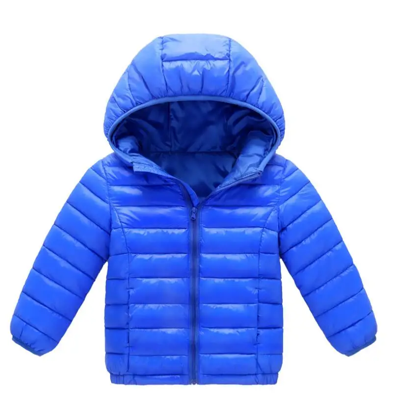 Детский комплект; комплекты одежды для мальчиков и девочек; зимние пуховые куртки с капюшоном и штаны; водонепроницаемый плотный теплый спортивный костюм; одежда для детей; спортивный костюм - Цвет: Небесно-голубой