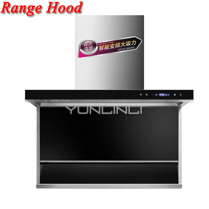 Range Hoods For Kitchen Household Exhaust Hood Cooker Intelligent Convertor Auto Cleaning Suction Kitchen Ventilator CXW-238-70H