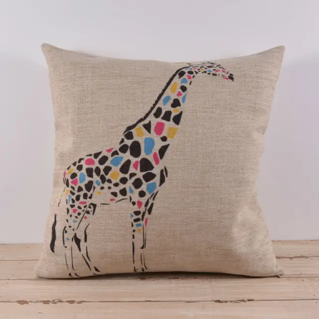 LINKWELL 40x40 Cm Cute Children Room Animal Giraffe Decorative Throw Simple Baby Girl Decorative Pillows LINKWELL 40x40 Cm Cute Children Room Animal Giraffe Decorative Throw Simple Baby Girl Decorative Pillows