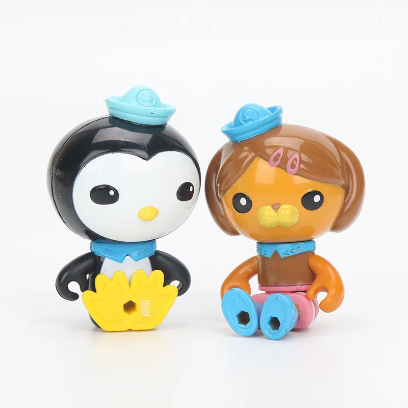 4pcs/set 7cm Octonauts Crew Pack Peso Shellington Tweak Dashi PVC Action Figure Set Octonauts Captain Barnacles Model Dolls Toy