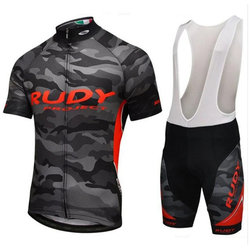 Cycling Jersey Set Summer Men Cycling Set 19D Cushion Racing Bicycle Clothing Suit Breathable Mountain Bike Clothes Sportwears