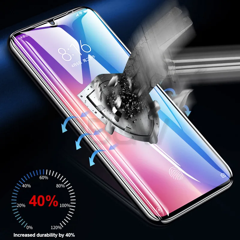 3D Tempered Glass For Xiaomi Mi 9 8 SE A1 A2 Lite Full cover Screen Protector Glass For Xiaomi PocoPhone F1 Max 3 2 Note 3 Film