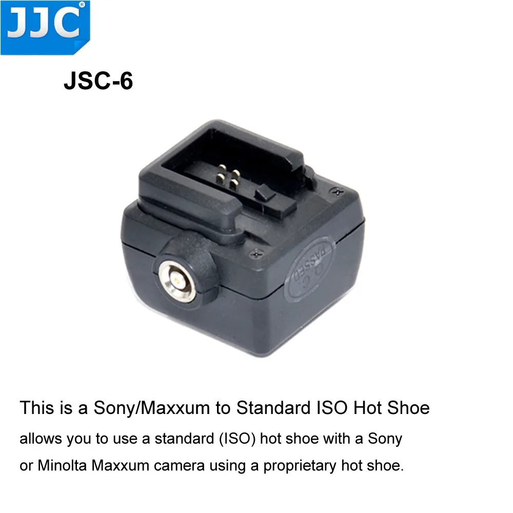 Jjc-adaptador de Sapata para Câmera para Sony Maxxum Flashes Saída Fêmea Padrão Iso Multi Interface Velocidadelight - Image 3