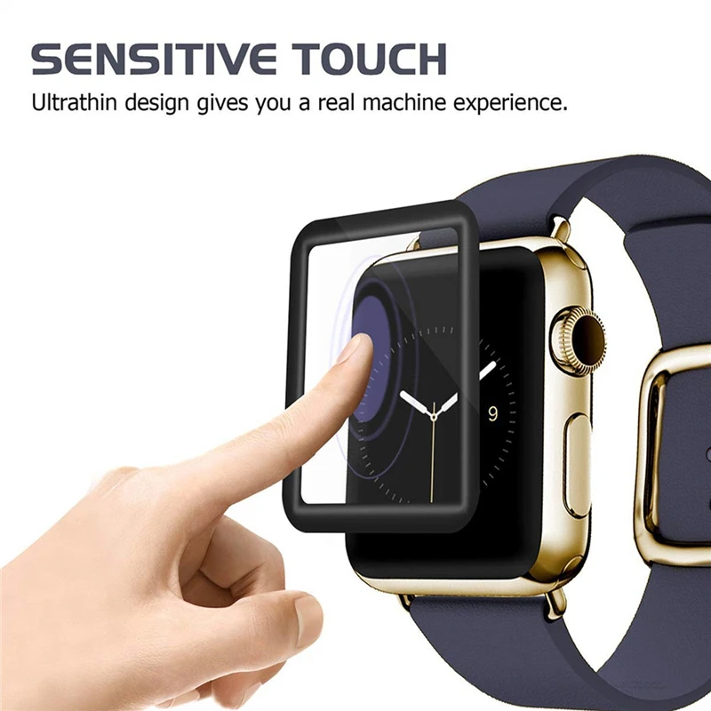 3D защитное стекло с полным покрытием, умные часы для Apple Watch, серия 38 мм, 42 мм, 40 мм, 44 мм, умные часы, защитная пленка для I Watch для мужчин