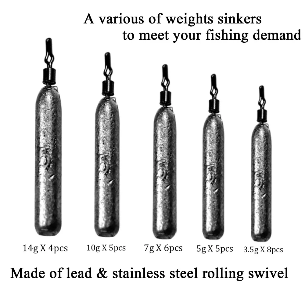 28 шт., 14 г, 10 г, 7 г, 5 г, 3,5 г, удушливая установка, утяжелители ...