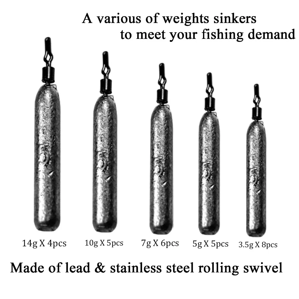 28 шт., 14 г, 10 г, 7 г, 5 г, 3,5 г, удушливая установка, утяжелители, рыболовные принадлежности, рыболовные инструменты, прямая установка, свинцовые грузила, снасти для ловли окуня, комплект