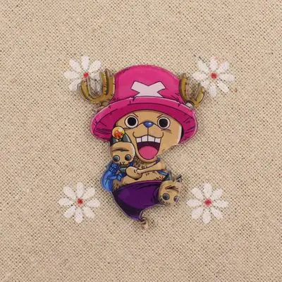 Anime ONE PIECE Tony Chopper Cosplay Acrylic Badges Monkey D. Luffy Brooch Pin Backpack Clothes Cute Decoration Brooches (9)