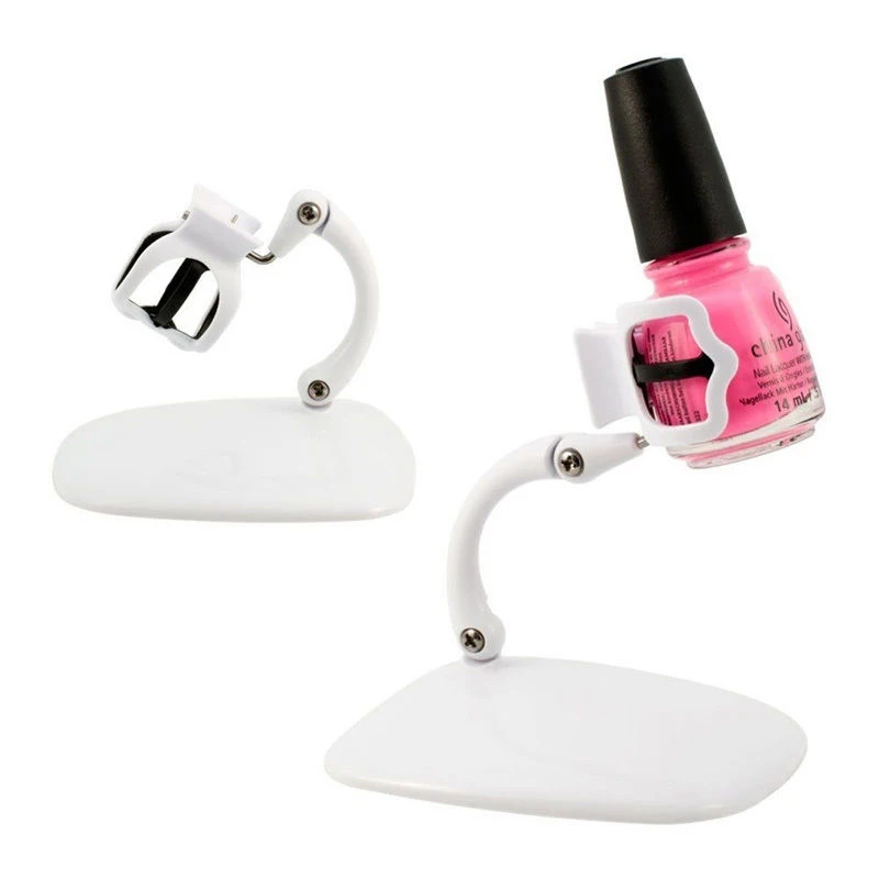 Shellhard 1pc Hand Free Nail Polish Holder Pro Grip and Tip Finger Nail Polish Bottle Holder Stand For Nail Beauty Tool