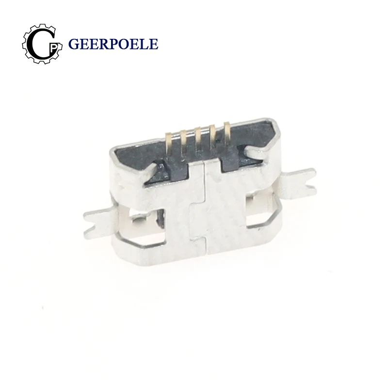 

2 Feet SMT 5 Pin Flat Edge 30V 1.5A Micro USB Connectors Female Tail Plug Port Jack Socket Electric Terminals