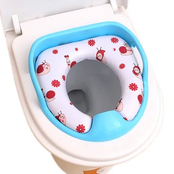 

Portable Baby Potty Seat Pad Kids Cartoon Soft PU Travel Toilet Training Seat Cover Cushion Dropshipping