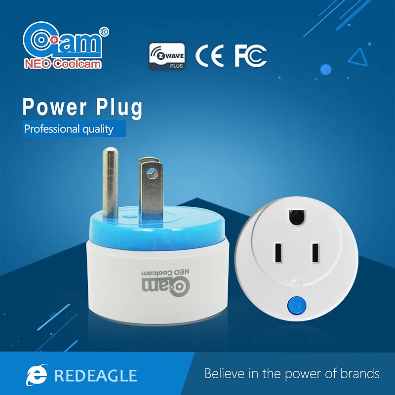 US Version Z Wave Smart Power Plug Socket for ZWAVE Home Automation Alarm System Compatible with Z-wave 300 500 Series