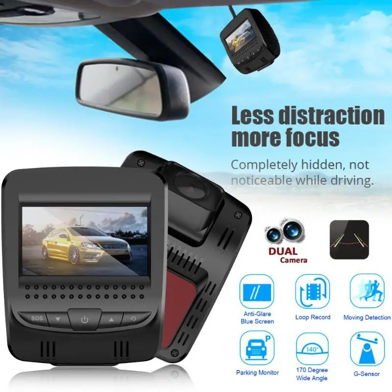 

2.45" 3G WiFi Car DVR Camera Car Digital Video Recorder Night Vision Dash Cam 140 Degree Wide Angle GPS Tracker Camcorder