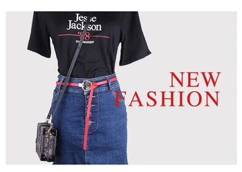 

Fashion Women's Leather Detachable Metal Circle Buckle Ring Thin Strap Cummerbund Female Belt Sweater Cross Waistband