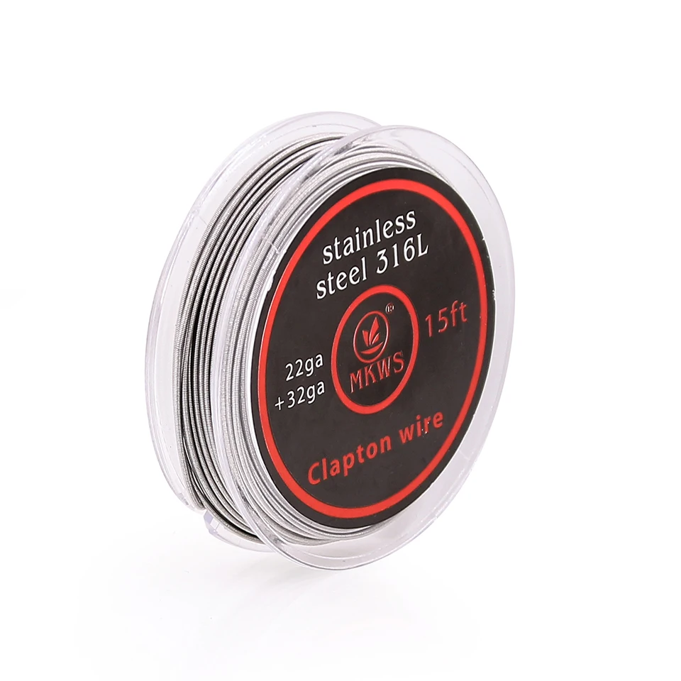MKWS 5m/roll Clapton провод для RDA RBA ремонтный атомайзер нагревательные провода катушка 15