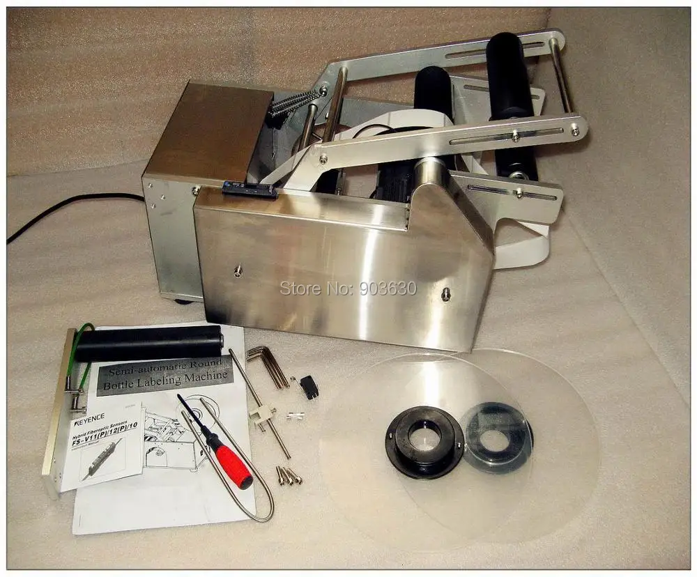

High quanlity Semi-automatic Round Bottle Labeling Machine ,bottle label sticker,Labeler Machine bottle packing machine