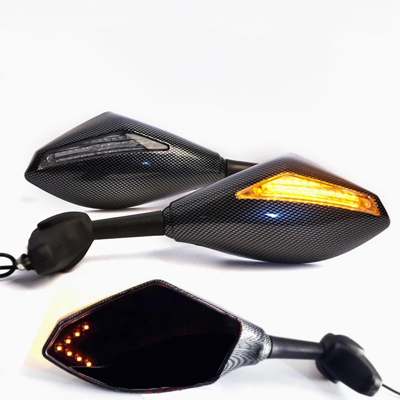 

Carbon fiber Motorcycle LED Turn Signal Mirrors For BMW F650CS F650GS F700GS F800GS G450X G650GS G650X K1200GT K1200LTC K1200RS