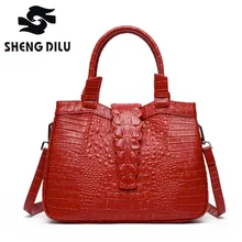 Элегантный крокодил с узором, женская сумка-тоут модные брендовые сумки, сумки через плечо, роскошная натуральная коровья кожа Сумки