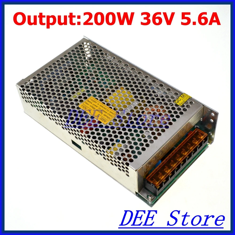 200W 36V 5.6A Single Output Adjustable Switching power supply unit for LED Strip light Universal AC-DC Converter цена 200W 36V 5.6A Single Output Adjustable Switching power supply unit for LED Strip light Universal AC-DC Converter цены онлайн