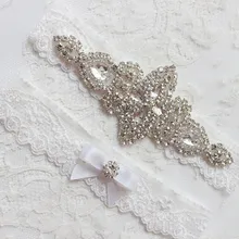 Свадебная Подвязка свадебная кружевная эластичная подвязка с бантом из горного хрусталя винтажная подвязка