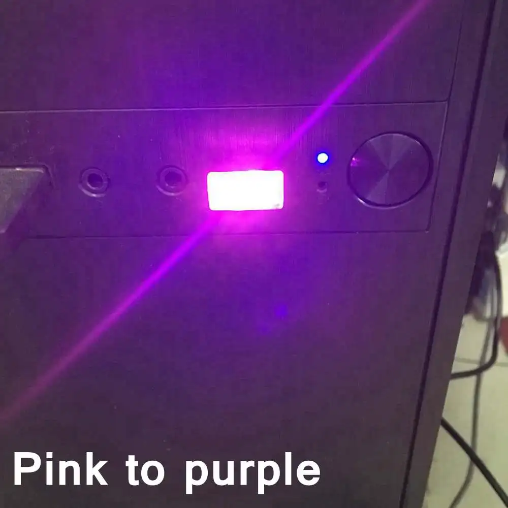 1 шт. мини USB ночной Светильник СВЕТОДИОДНЫЙ сигаретный светильник er автомобильный интерьерный атмосферный светильник лампа для ног светильник ing декоративный светильник - Испускаемый цвет: Pink to purple