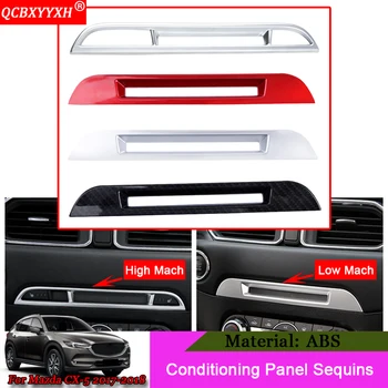 

QCBXYYXH Car Styling ABS Conditional Panel Sequins Internal Decorations Car Sticker Auto Interior Frame For Mazda CX-5 2017 2018