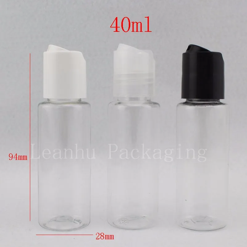40ml transparent bottle with disc top cap