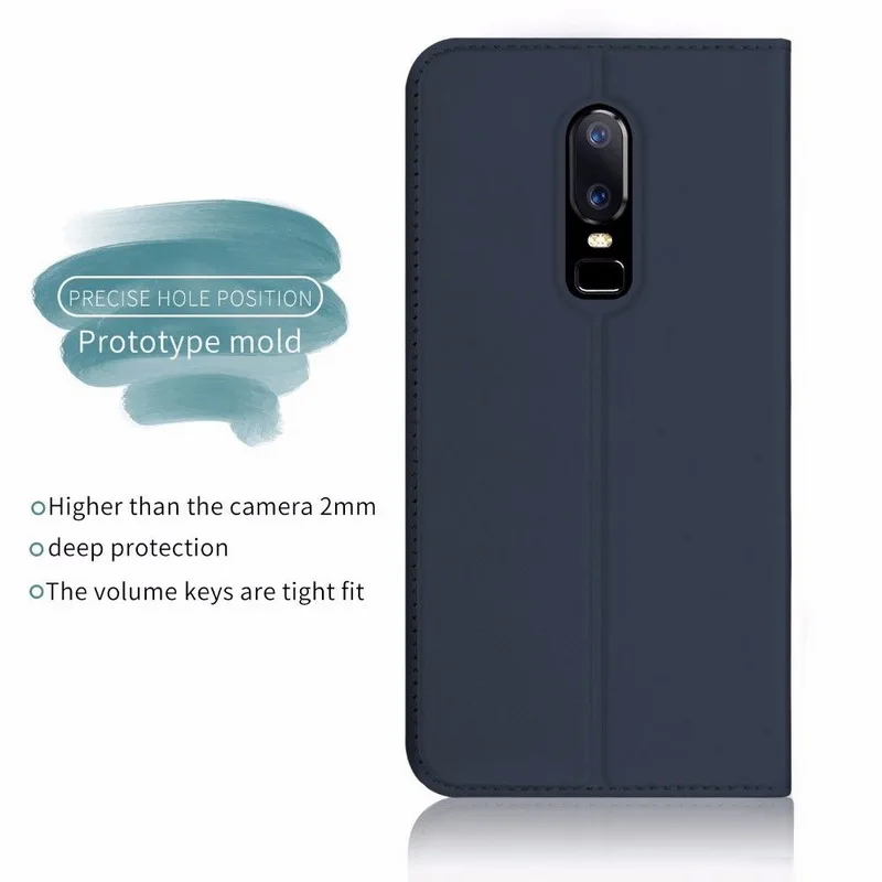 الأزياء المغناطيسي الجهد محفظة قلابة جراب هاتف ل One Plus 6T 6 5 5 T بو حافظة بطاقات جلدية موقف غطاء ل Oneplus 6T 6 7 برو