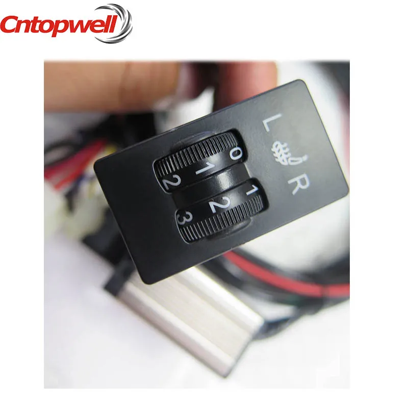 

Carbon Fiber Heated Seat Heater upgrade premium Round button 3-level switch carbon fibre seat heater,heated seat,car switch
