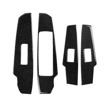 

4pcs Carbon Fiber Car Door Window Switch Panel Cover Trim for LEXUS IS250/300/350/200T 2014-2018