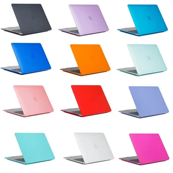 

2020 New Crystal/Matte Rubberized Hard Case Shell+Keyboard Cover only For Apple MacBook Touch ID 13Air Model A1932 Release 2018